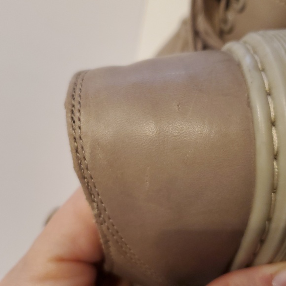 Dr. Martens Dante Leather Sneakers In Taupe Size 7 - Picture 12 of 12